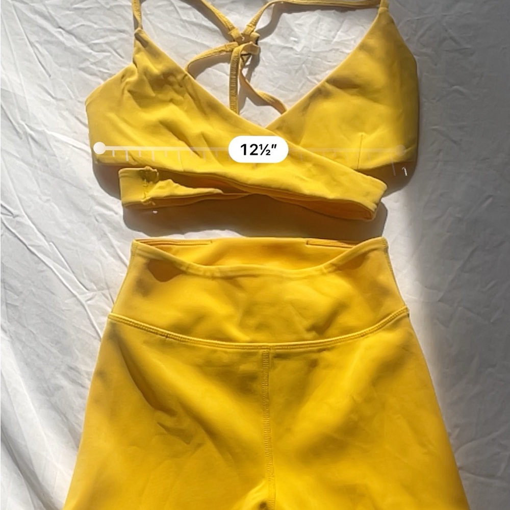 NWOT: FULL SET! Lovewave X REVOLVE Strappy Sports Bra and Leggings Set XXS⭐️💛 - Picture 9 of 11